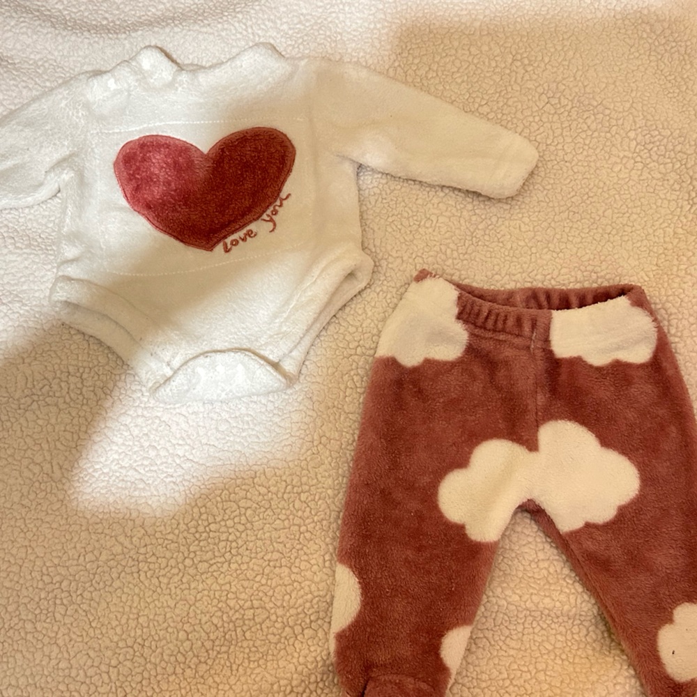 Baby Heart and Cloud Outfit